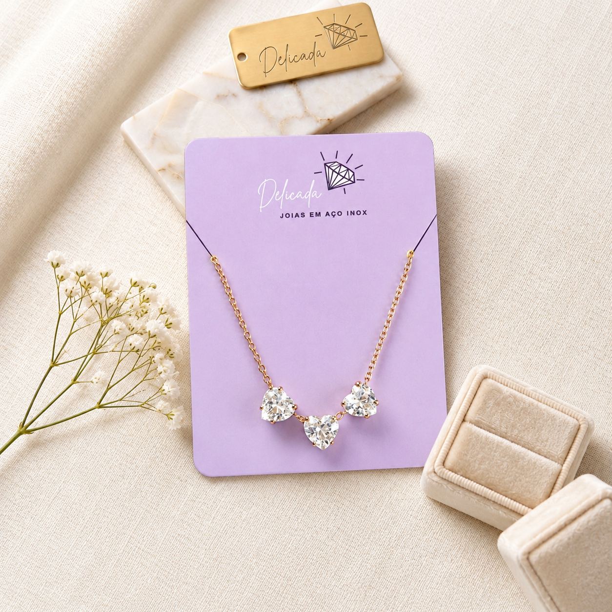 Colar Corações